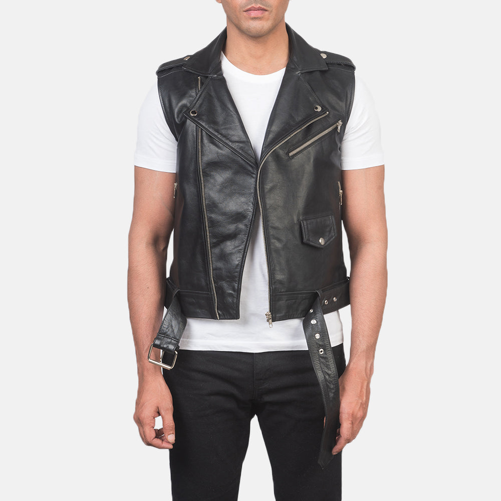 Men s Leather Vests Buy Leather Vests For Men in UAE The Jacket Maker